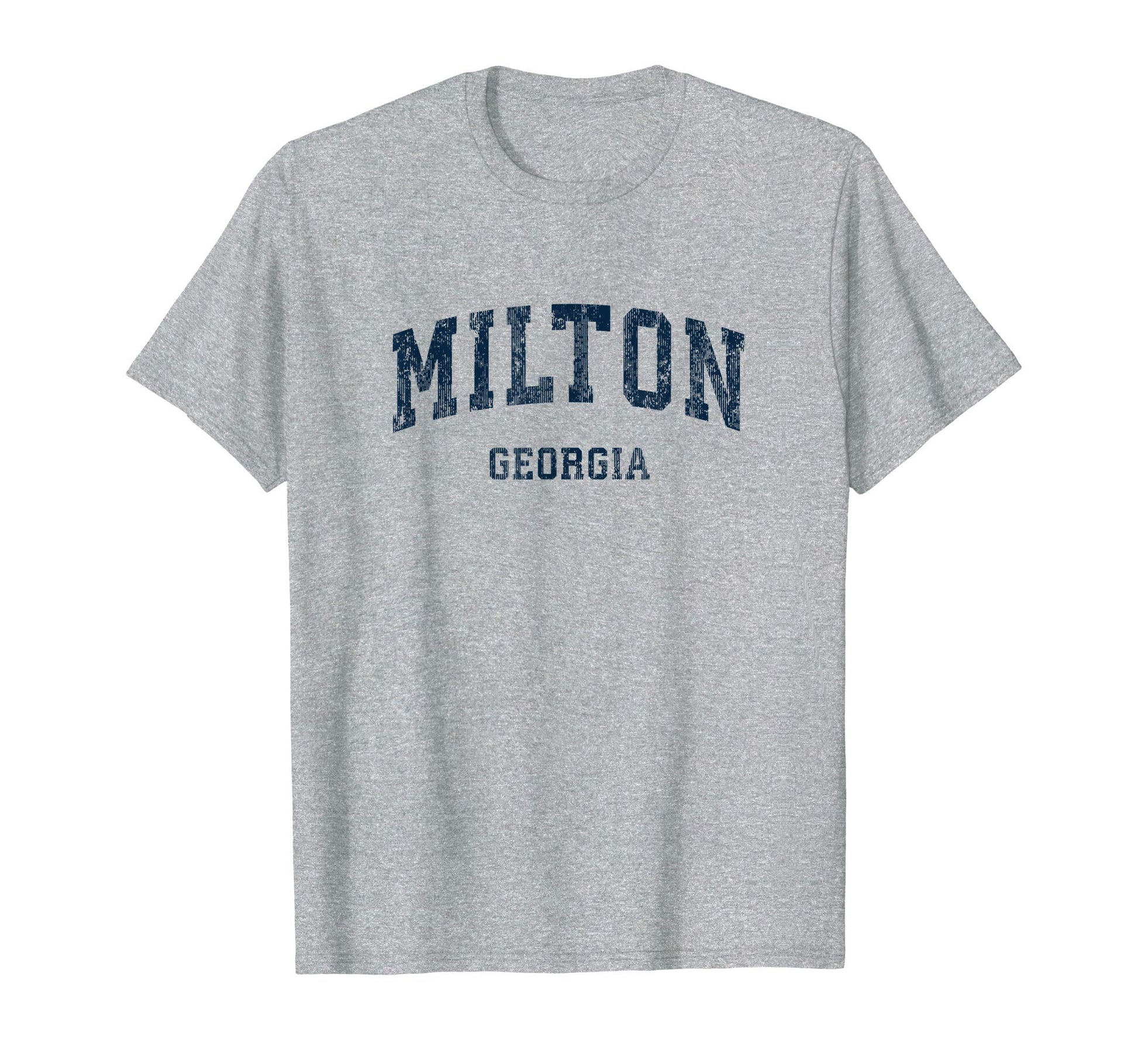 Milton Georgia Ga Varsity Sports Navy T-Shirt - Minimalist Print Unisex - T-Shirt, Sweatshirt, Hoodie