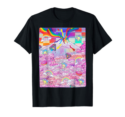 Kidcore Aesthetic Japanese Mt Fuji T-Shirt - Aesthetic Graphic for Adults - T-Shirt, Sweatshirt, Hoodie