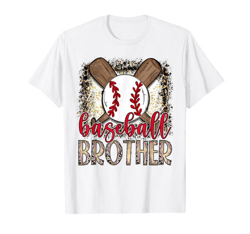 Baseball Brother Leopard Proud Ball T-Shirt - Custom Art Print Men Women - T-Shirt, Sweatshirt, Hoodie