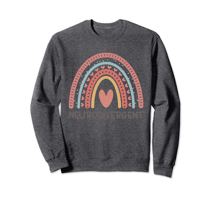 Neurodivergent Neurodiversity Sweatshirt - Unique Graphic Men Women - T-Shirt, Sweatshirt, Hoodie