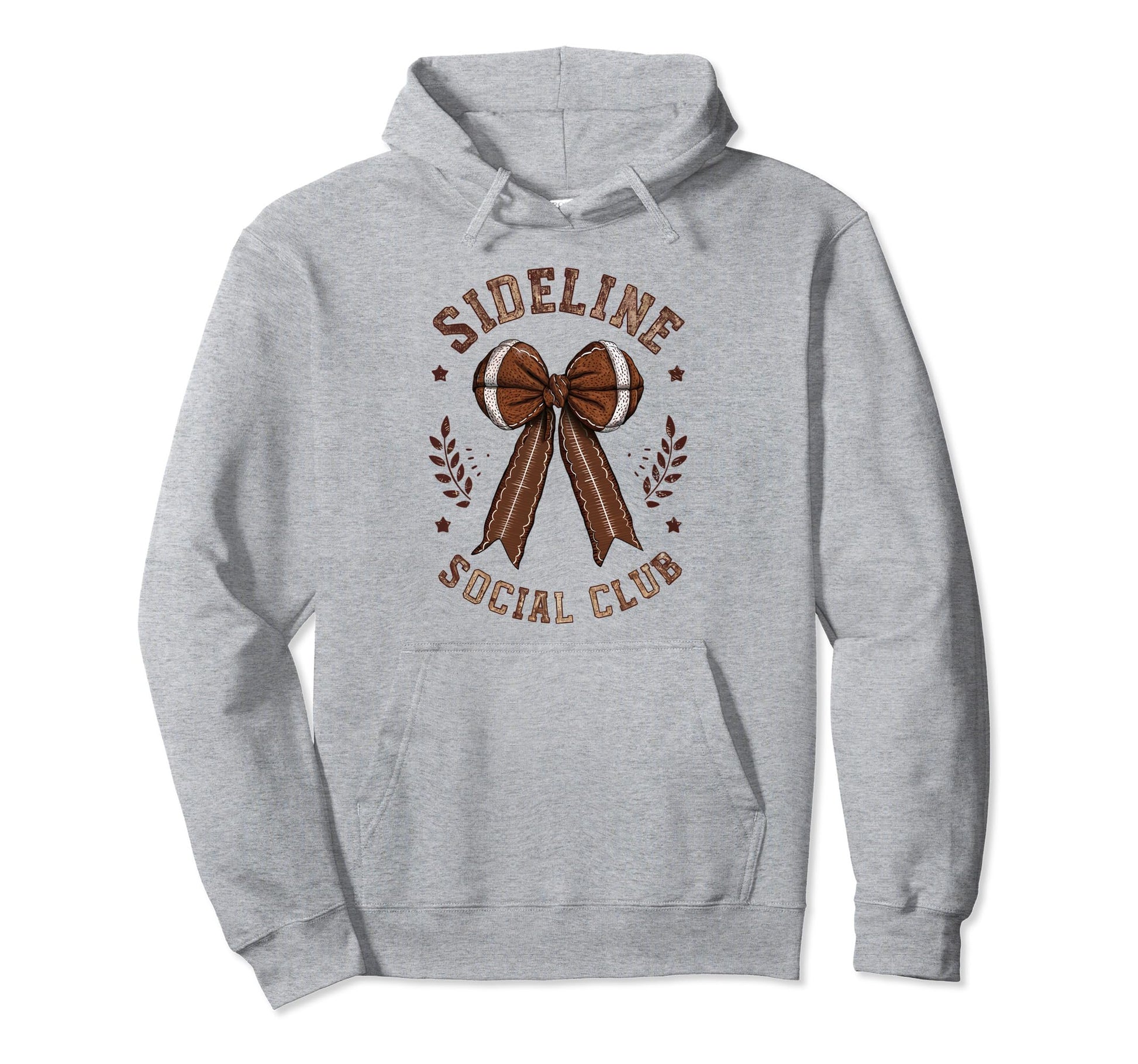 Womens Moms Coquette Bow Football Hoodie - Casual Everyday Wear for Adults - T-Shirt, Sweatshirt, Hoodie