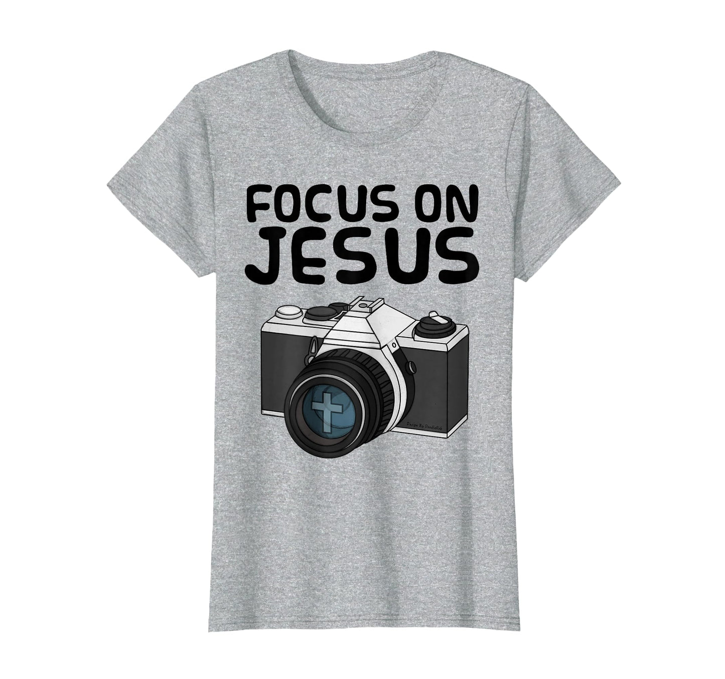 Focus Jesus Christian Photographer T-Shirt - Aesthetic Graphic Unisex - T-Shirt, Sweatshirt, Hoodie