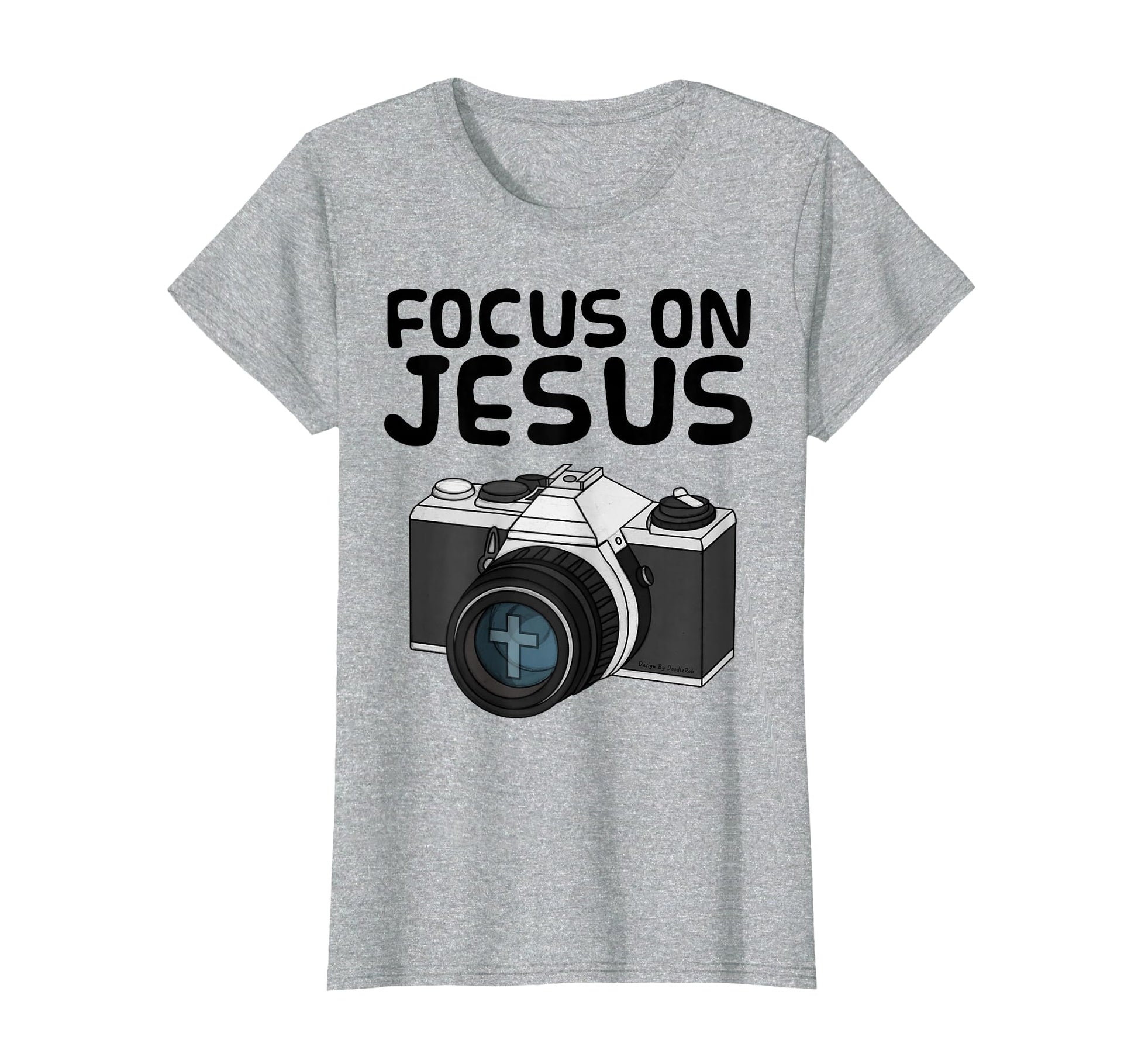 Focus Jesus Christian Photographer T-Shirt - Aesthetic Graphic Unisex - T-Shirt, Sweatshirt, Hoodie