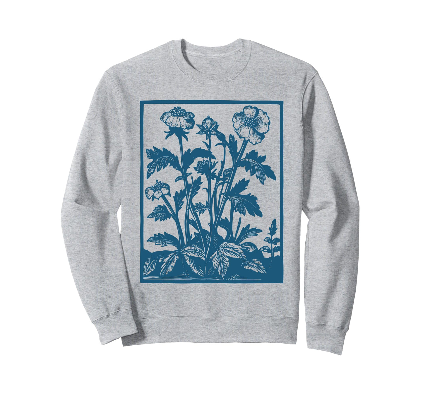 Botanical Plant Boho Floral Nature Sweatshirt - Unique Graphic Unisex - T-Shirt, Sweatshirt, Hoodie