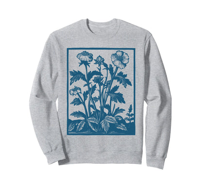 Botanical Plant Boho Floral Nature Sweatshirt - Unique Graphic Unisex - T-Shirt, Sweatshirt, Hoodie