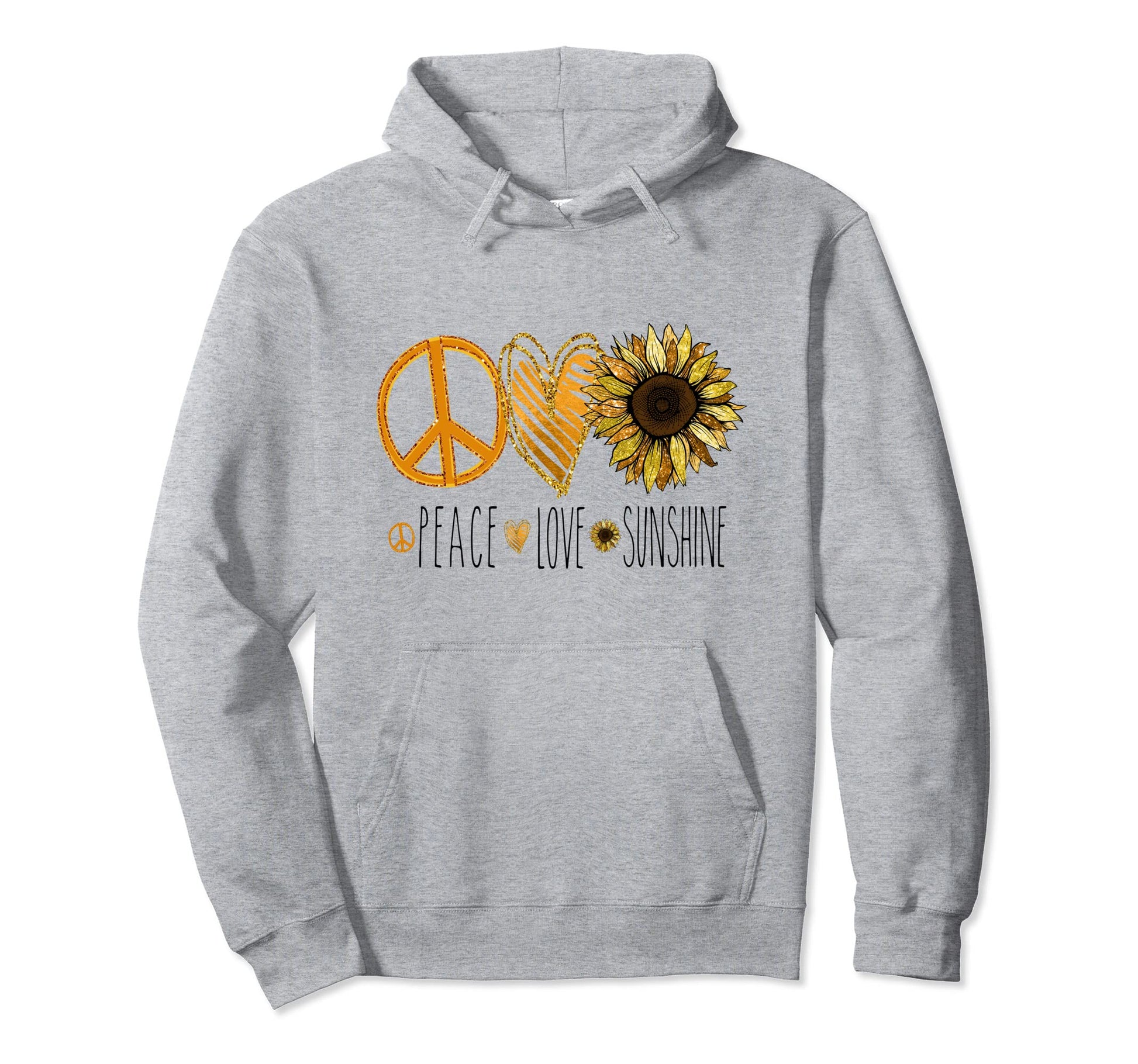 Sunflower Love Flower Sunshine Womens Hoodie - Minimalist Print for Adults - T-Shirt, Sweatshirt, Hoodie