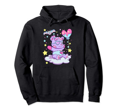 Kawaii Teddy Bear Pastel Goth Creepy Hoodie - Trendy Graphic for Adults - T-Shirt, Sweatshirt, Hoodie