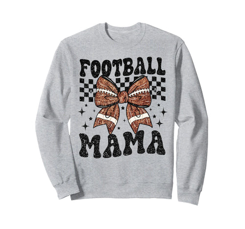 Coquette Bow American Football Mama Sweatshirt - Graphic Print Men Women - T-Shirt, Sweatshirt, Hoodie