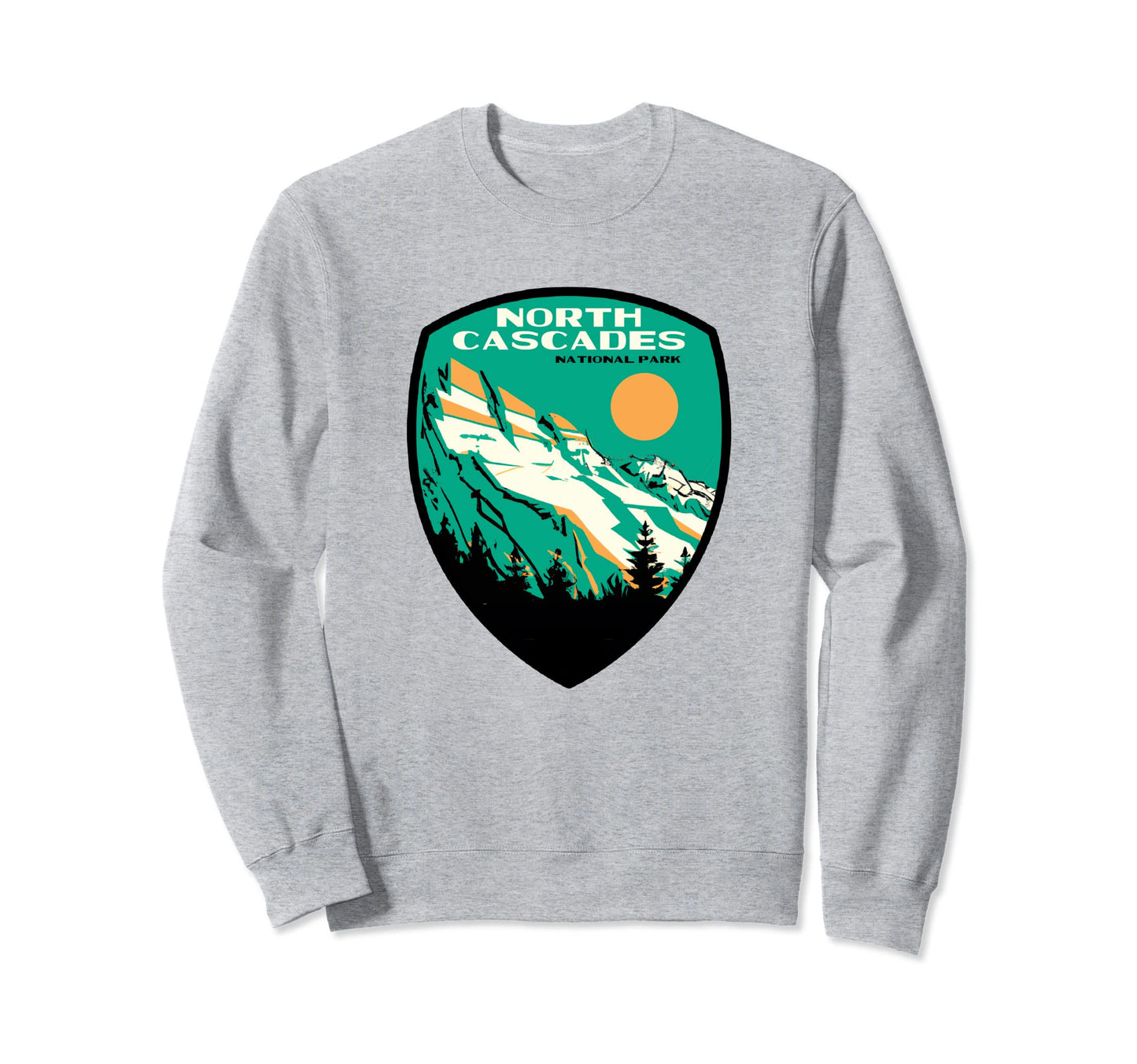 North Cascades National Park Wpa Sweatshirt - Aesthetic Graphic Unisex - T-Shirt, Sweatshirt, Hoodie