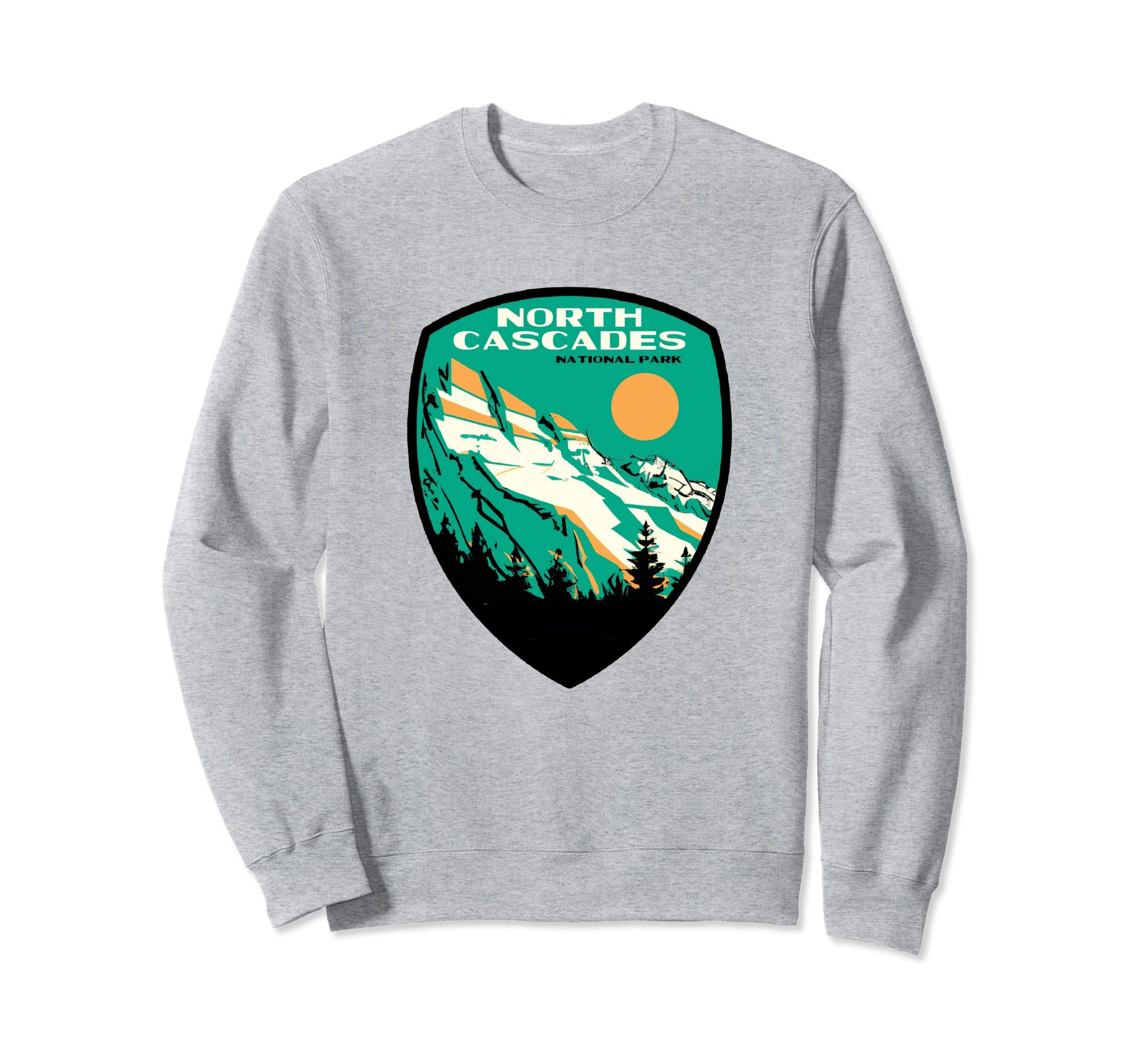 North Cascades National Park Wpa Sweatshirt - Aesthetic Graphic Unisex - T-Shirt, Sweatshirt, Hoodie