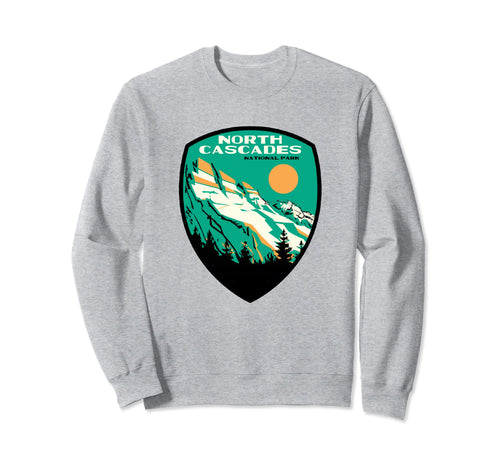 North Cascades National Park Wpa Sweatshirt - Aesthetic Graphic Unisex - T-Shirt, Sweatshirt, Hoodie