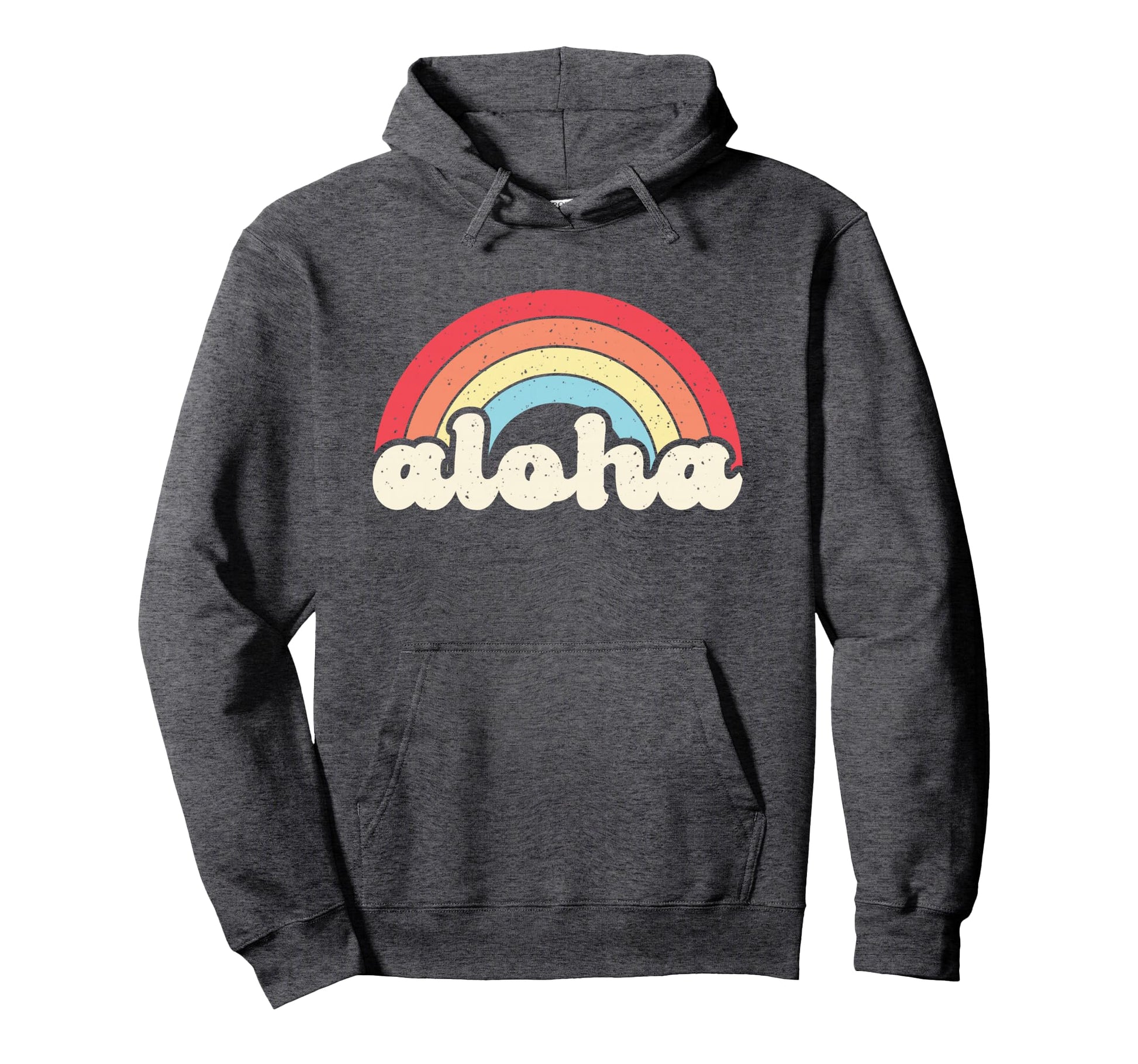 Aloha Rainbow Hawaii Hawaiian Island Hoodie - Trendy Graphic Men Women - T-Shirt, Sweatshirt, Hoodie