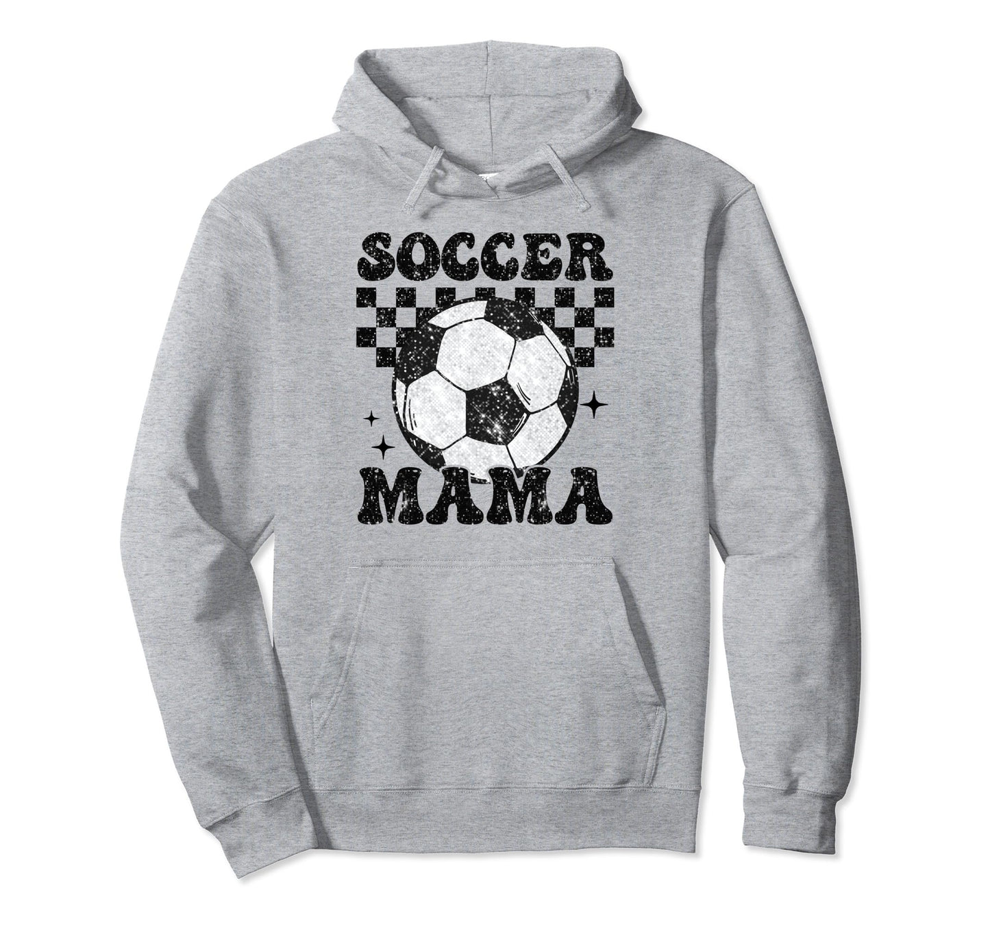 Soccer Mama Checkered Funny Soccer Player Hoodie - Custom Art Print Unisex - T-Shirt, Sweatshirt, Hoodie