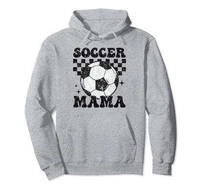Soccer Mama Checkered Funny Soccer Player Hoodie - Custom Art Print Unisex - T-Shirt, Sweatshirt, Hoodie