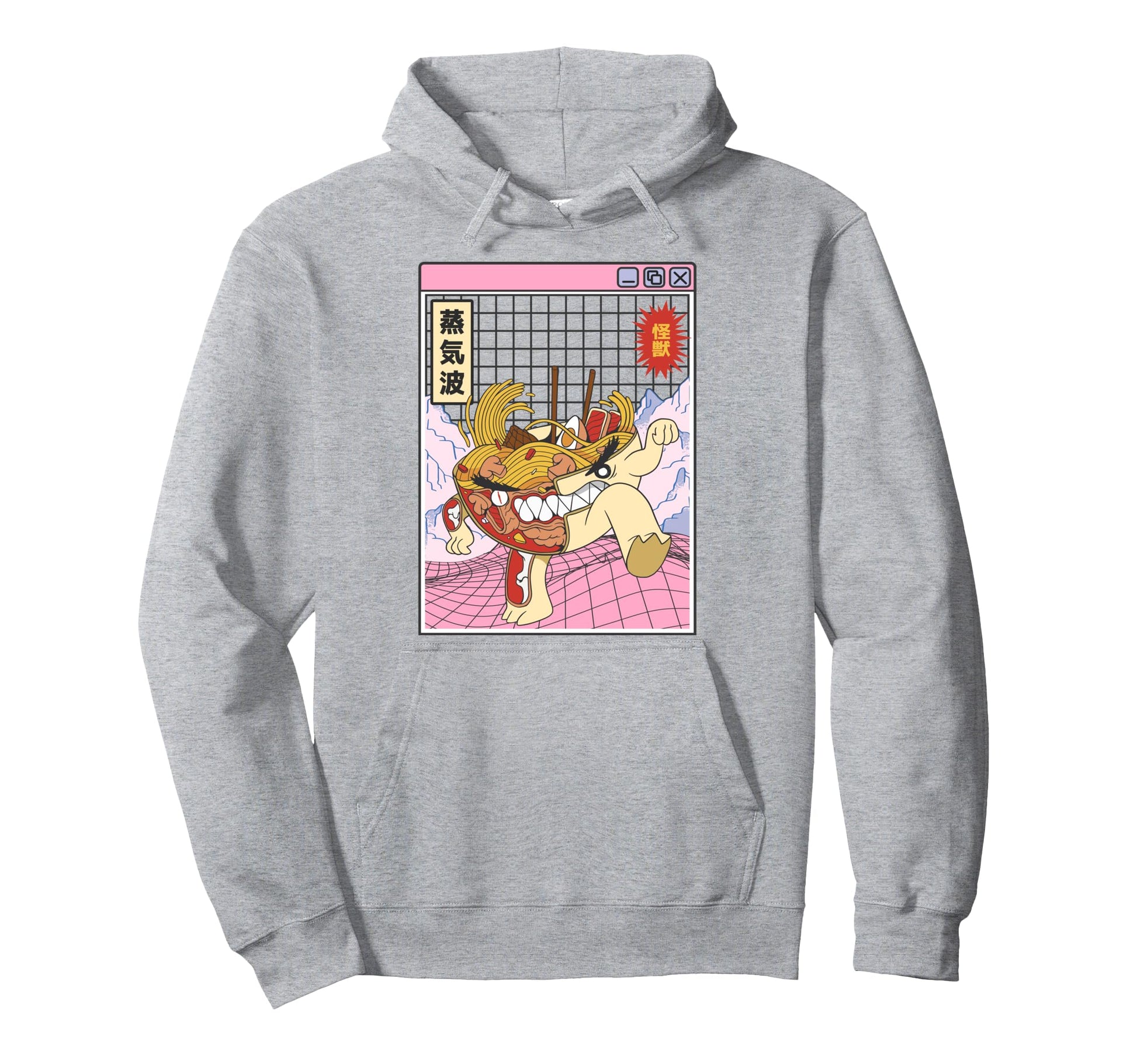 Angry Ramen Bowl X Ray Japan Otaku Hoodie - Minimalist Print for Adults - T-Shirt, Sweatshirt, Hoodie