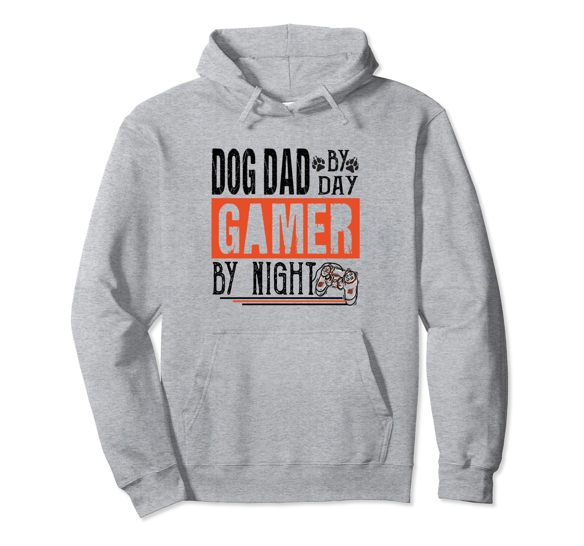 Mens Dog Dad Day Gamer Night Fathers Hoodie - Minimalist Print Men Women - T-Shirt, Sweatshirt, Hoodie