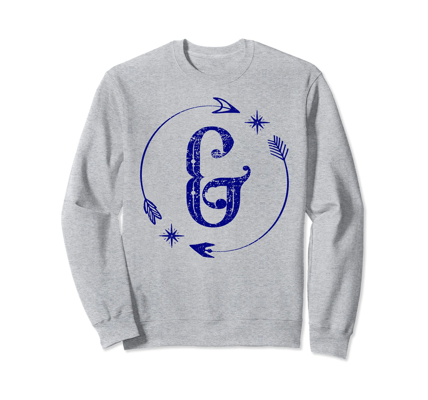 Initial G Monogram Boho Name Sweatshirt - Streetwear Style for Adults - T-Shirt, Sweatshirt, Hoodie