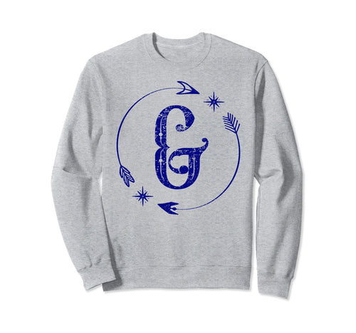 Initial G Monogram Boho Name Sweatshirt - Streetwear Style for Adults - T-Shirt, Sweatshirt, Hoodie