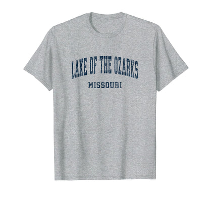 Lake Ozarks Missouri Mo Varsity Sports T-Shirt - Novelty Apparel Men Women - T-Shirt, Sweatshirt, Hoodie