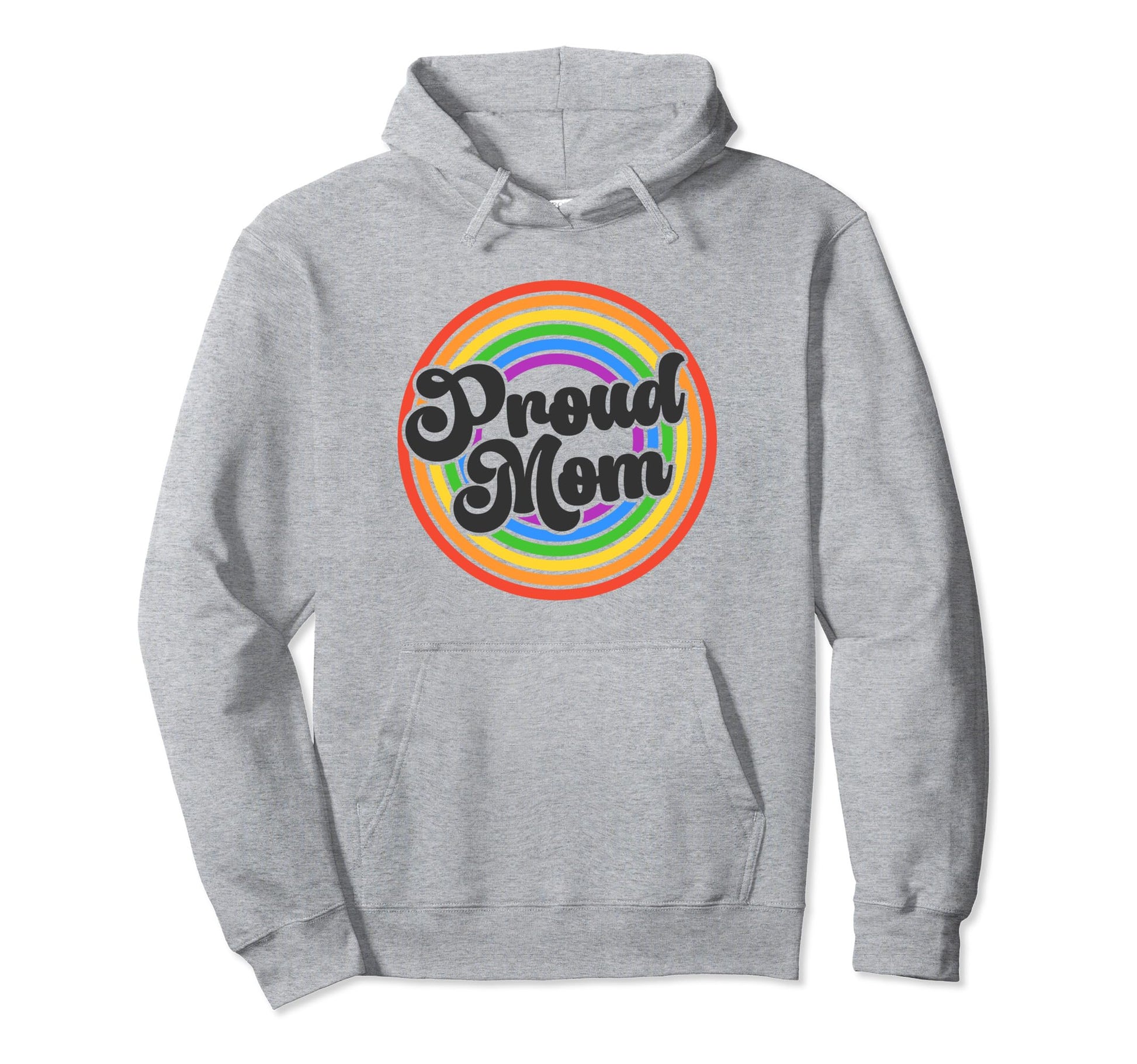 Proud Mom Groovy Lgbtq Gay Pride Hoodie - Custom Art Print Men Women - T-Shirt, Sweatshirt, Hoodie