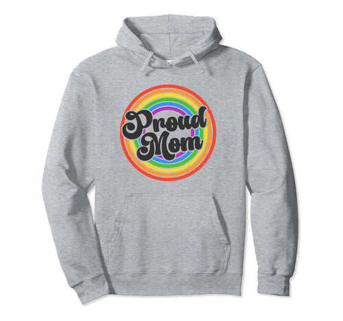 Proud Mom Groovy Lgbtq Gay Pride Hoodie - Custom Art Print Men Women - T-Shirt, Sweatshirt, Hoodie
