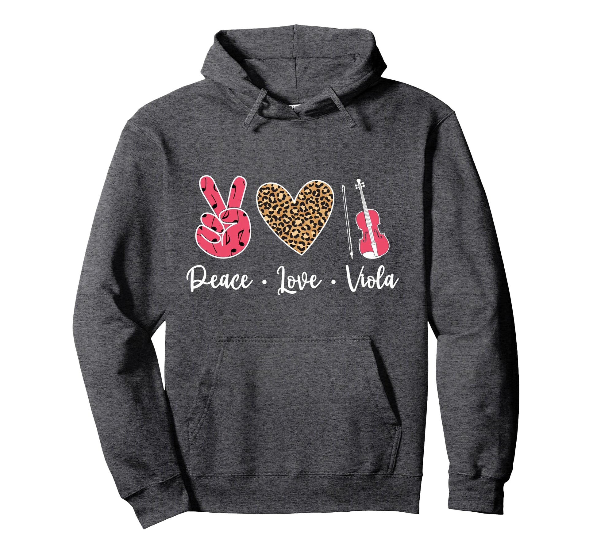 Peace Love Viola Violist Viola Lover Viola Hoodie - Novelty Apparel Unisex - T-Shirt, Sweatshirt, Hoodie