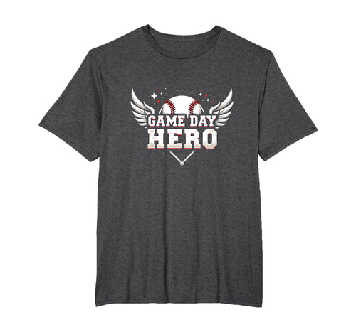 Baseball Dad Game Day Hero Proud T-Shirt - Fun Novelty Design for Adults - T-Shirt, Sweatshirt, Hoodie