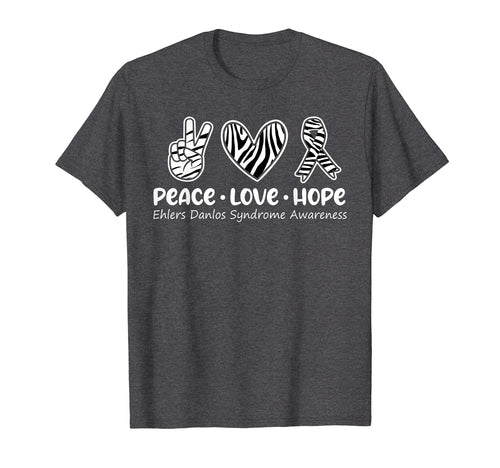 Peace Love Hope Ehlers Danlos T-Shirt - Minimalist Print for Adults - T-Shirt, Sweatshirt, Hoodie
