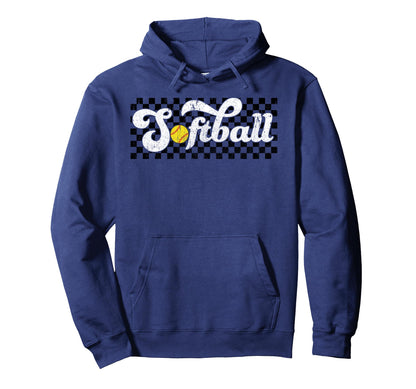 Softball Family Mom Dad Grandma Grandpa Hoodie - Minimalist Print Unisex - T-Shirt, Sweatshirt, Hoodie