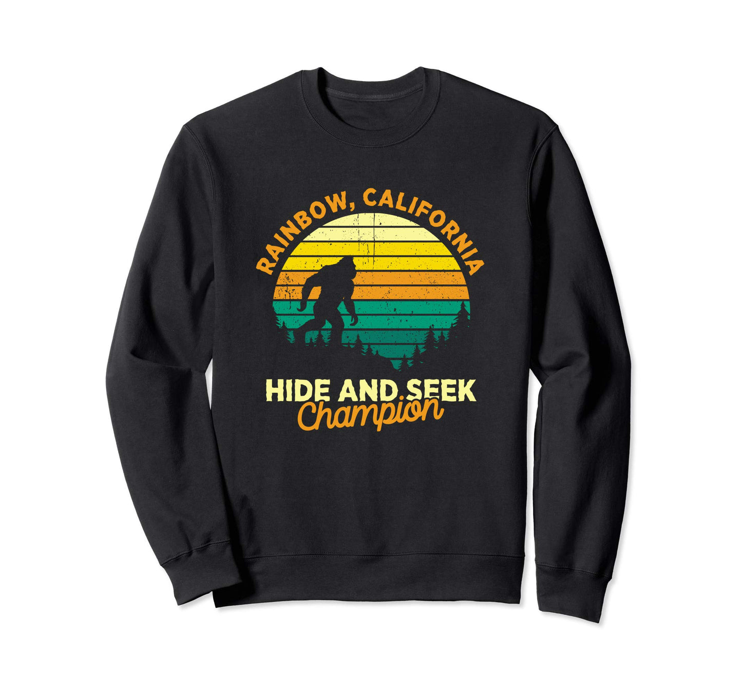 Rainbow California Big Foot Sweatshirt - Casual Everyday Wear Unisex - T-Shirt, Sweatshirt, Hoodie