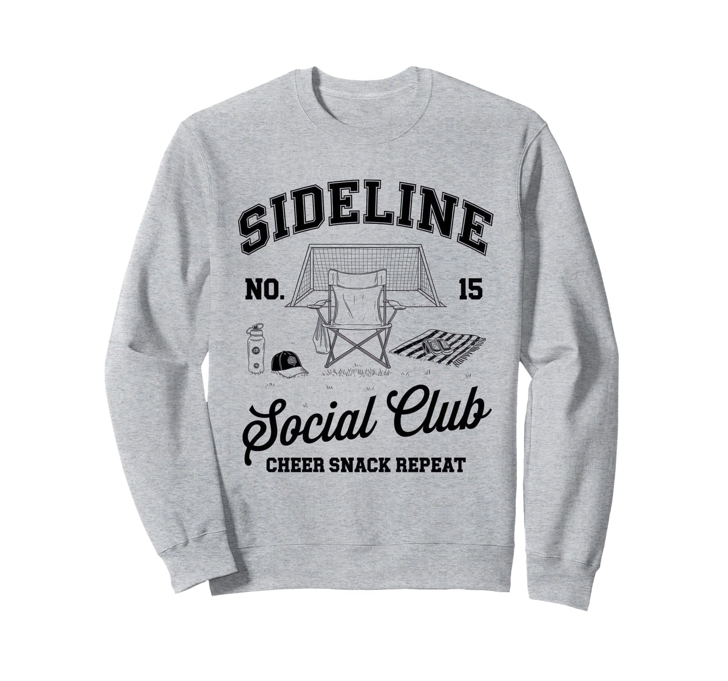 Sideline Social Club Soccer Mom Sweatshirt - Unique Graphic for Adults - T-Shirt, Sweatshirt, Hoodie