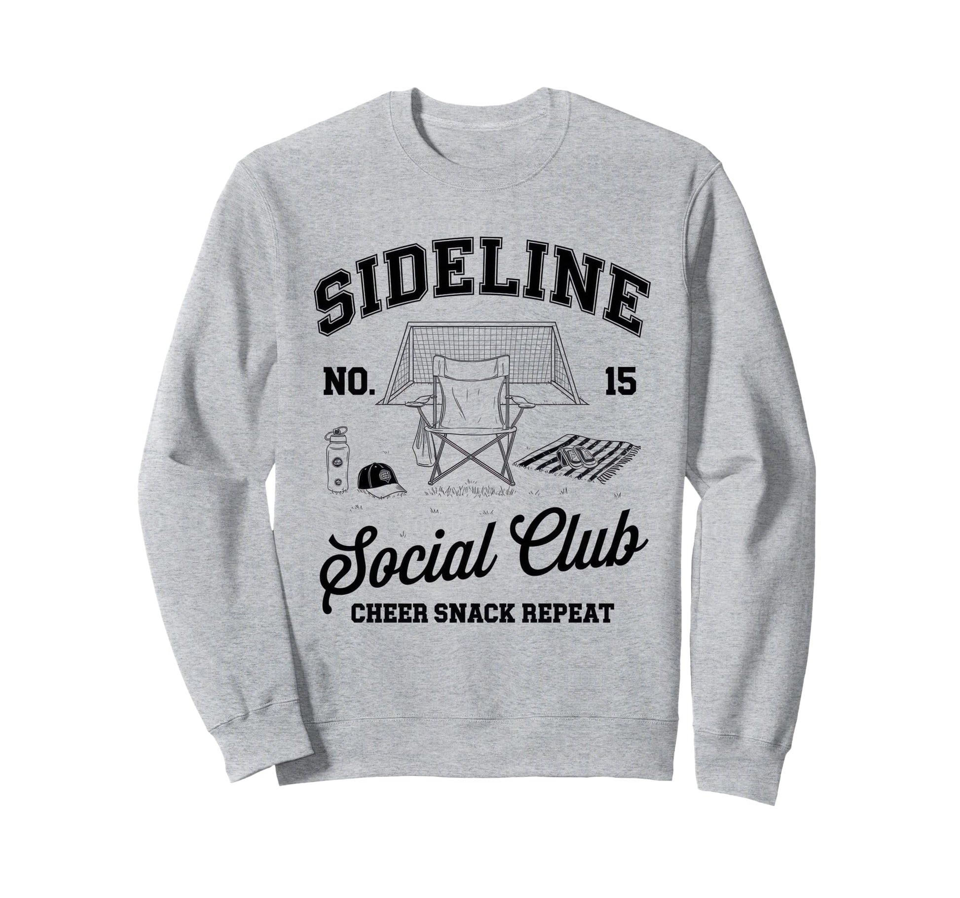 Sideline Social Club Soccer Mom Sweatshirt - Unique Graphic for Adults - T-Shirt, Sweatshirt, Hoodie