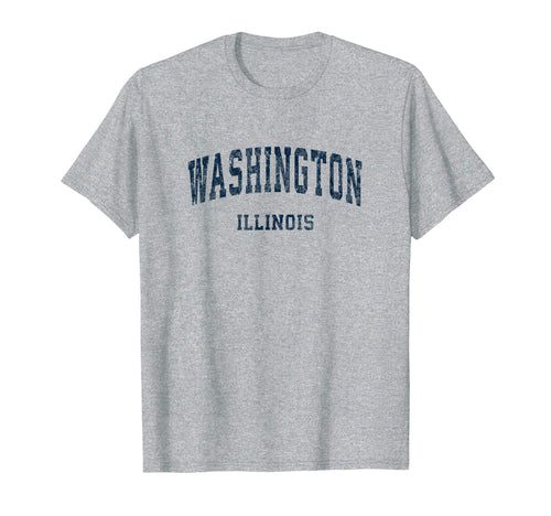 Washington Illinois Il Varsity T-Shirt - Aesthetic Graphic for Adults - T-Shirt, Sweatshirt, Hoodie