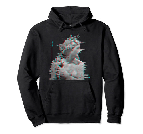Vaporwave Glitch Art Aesthetic 80S Hoodie - Aesthetic Graphic Men Women - T-Shirt, Sweatshirt, Hoodie