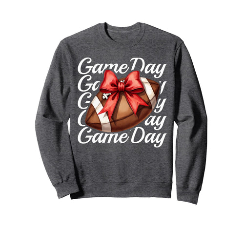 Cheer Fall Football Mom Red Game Day Sweatshirt - Unique Graphic Unisex - T-Shirt, Sweatshirt, Hoodie