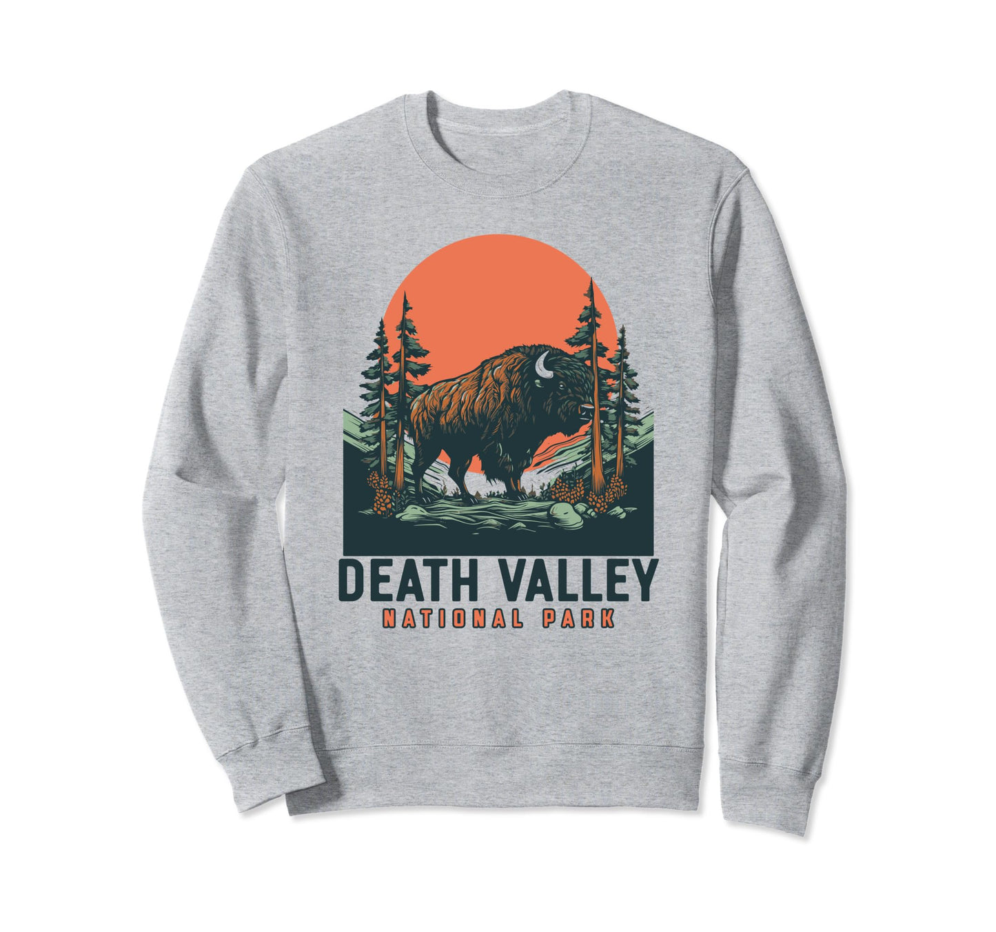 Death Valley National Park Bison Sweatshirt - Trendy Graphic Men Women - T-Shirt, Sweatshirt, Hoodie