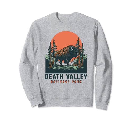 Death Valley National Park Bison Sweatshirt - Trendy Graphic Men Women - T-Shirt, Sweatshirt, Hoodie