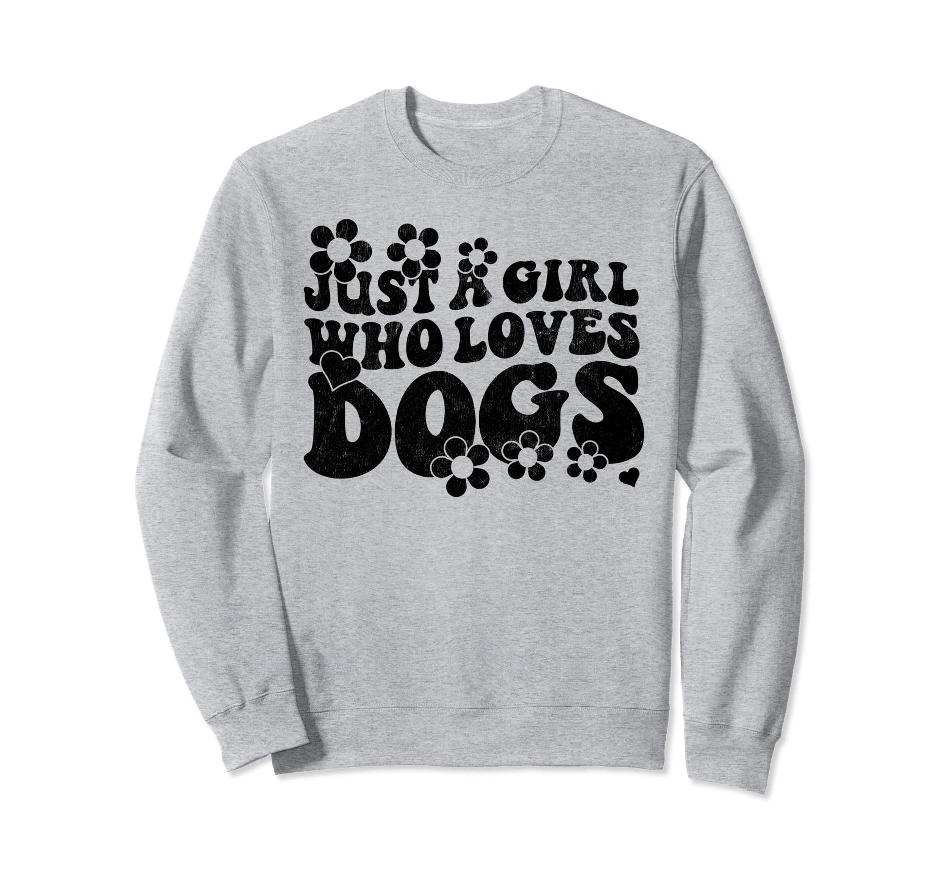 Groovy Boho Hippie Just Who Loves Dogs Sweatshirt - Trendy Graphic Unisex - T-Shirt, Sweatshirt, Hoodie