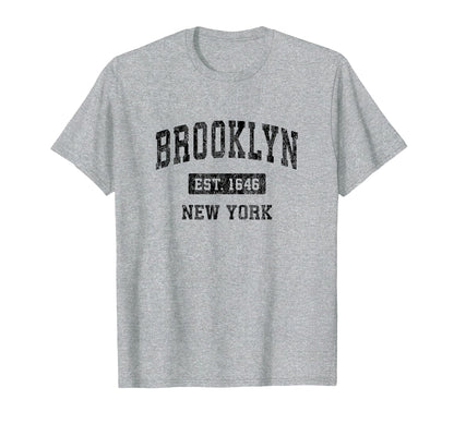 Brooklyn New York Ny Sports Black T-Shirt - Aesthetic Graphic for Adults - T-Shirt, Sweatshirt, Hoodie