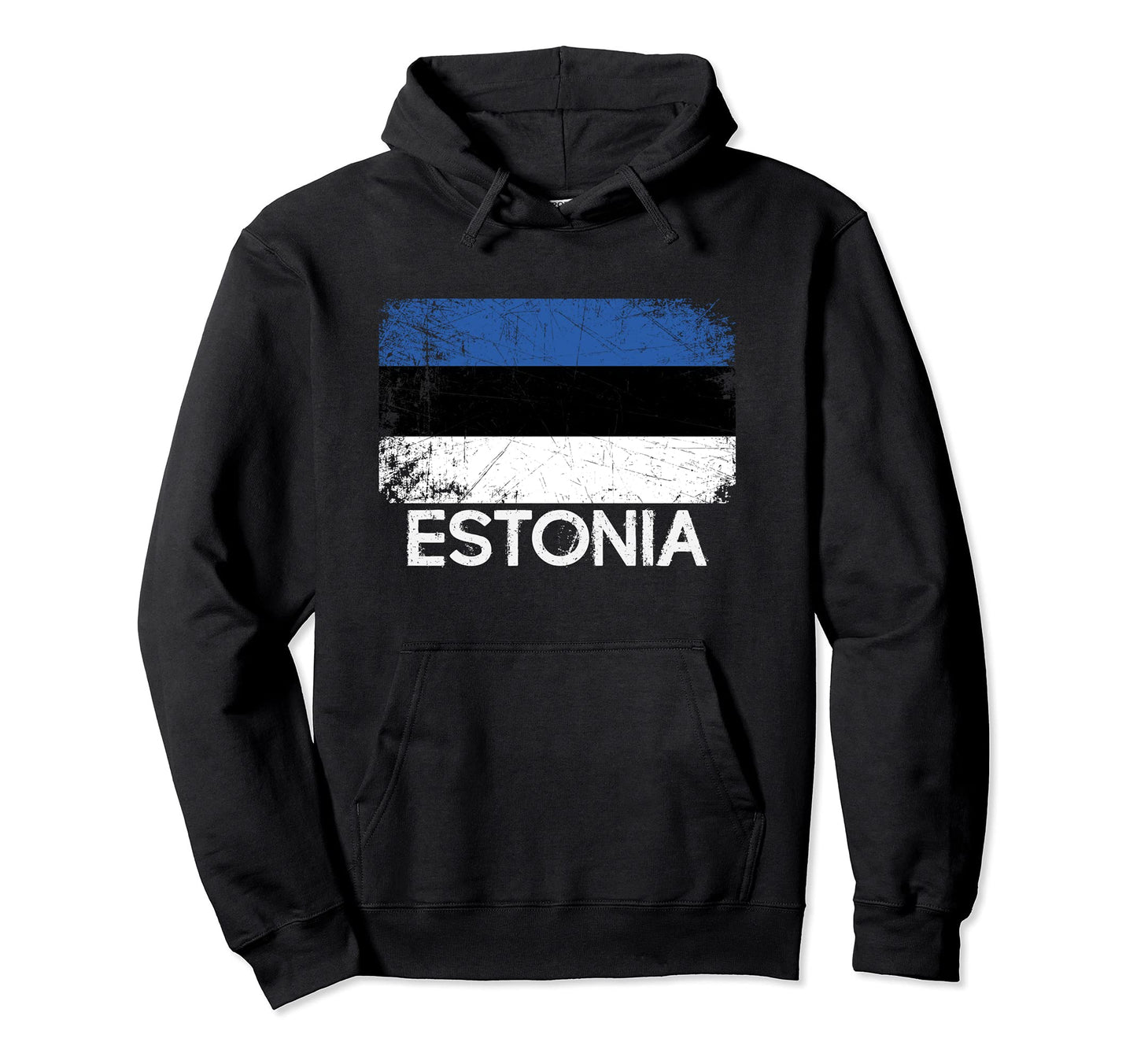 Estonian Flag Made Estonia Gift Hoodie - Fun Novelty Design for Adults - T-Shirt, Sweatshirt, Hoodie