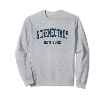Schenectady New York Ny Varsity Sweatshirt - Custom Art Print Unisex - T-Shirt, Sweatshirt, Hoodie
