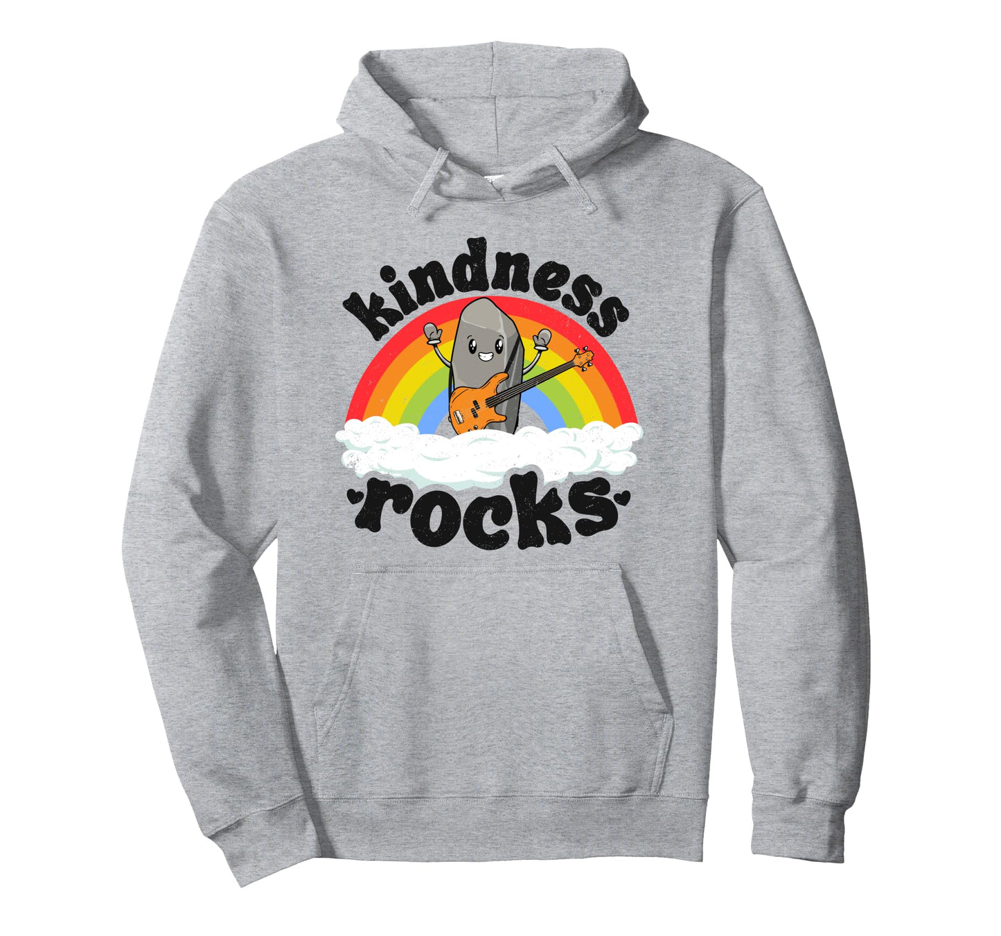 Anti Bullying Rainbow Hippie Music Hoodie - Fun Novelty Design Unisex - T-Shirt, Sweatshirt, Hoodie