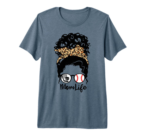 Mom Life Messy Bun Curly Hair T-Shirt - Aesthetic Graphic for Adults - T-Shirt, Sweatshirt, Hoodie