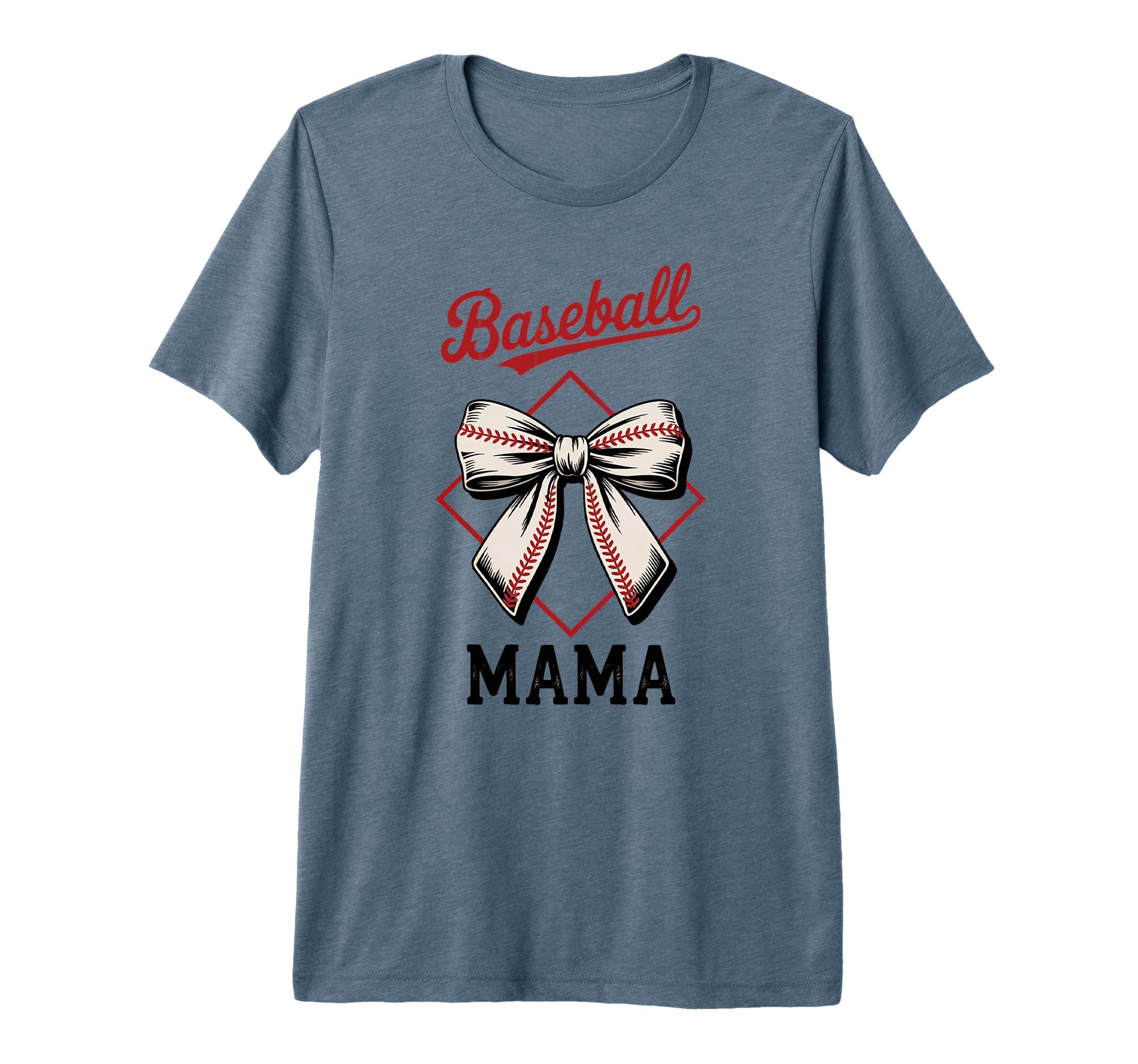 Baseball Mama Game Day Sports Mom Tri T-Shirt - Aesthetic Graphic Unisex - T-Shirt, Sweatshirt, Hoodie