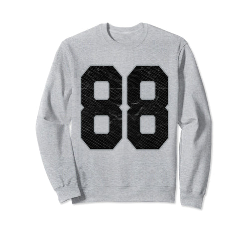 Number 88 Numbered Uniform Sweatshirt - Casual Everyday Wear for Adults - T-Shirt, Sweatshirt, Hoodie