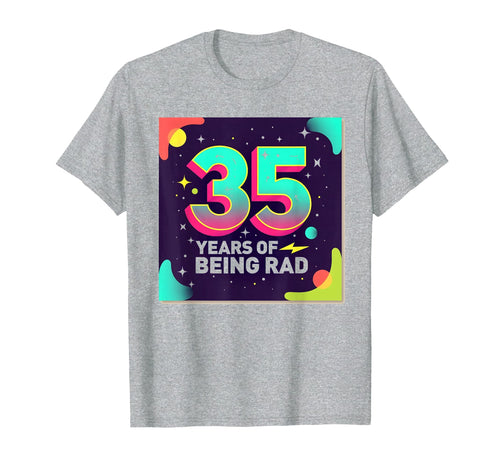 35Th Birthday Gift Rad 80S T-Shirt - Custom Art Print for Adults - T-Shirt, Sweatshirt, Hoodie