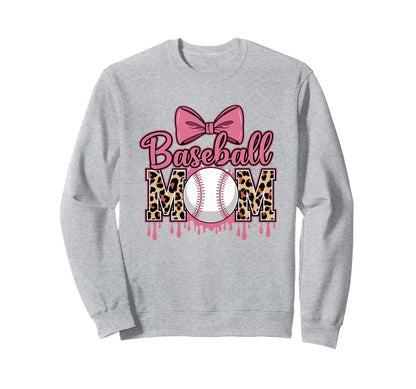 Baseball Mom Baseball Drip Coquette Sweatshirt - Streetwear Style Unisex - T-Shirt, Sweatshirt, Hoodie