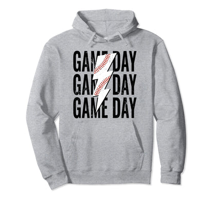 Womens Baseball Mom Leopard Game Day Hoodie - Fun Novelty Design Unisex - T-Shirt, Sweatshirt, Hoodie