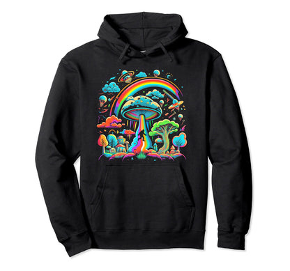 Ufo Funny Bigfoot Sasquatch 80S 70S Hoodie - Minimalist Print for Adults - T-Shirt, Sweatshirt, Hoodie