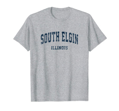South Elgin Illinois Il Varsity T-Shirt - Casual Everyday Wear Unisex - T-Shirt, Sweatshirt, Hoodie